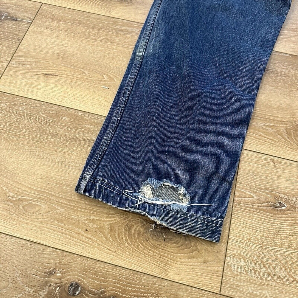 Vintage Fubu Jeans Mens 34 x 33 Wide Leg Baggy Denim Skater Y2K JNCO Cargo‎ - Picture 15 of 16